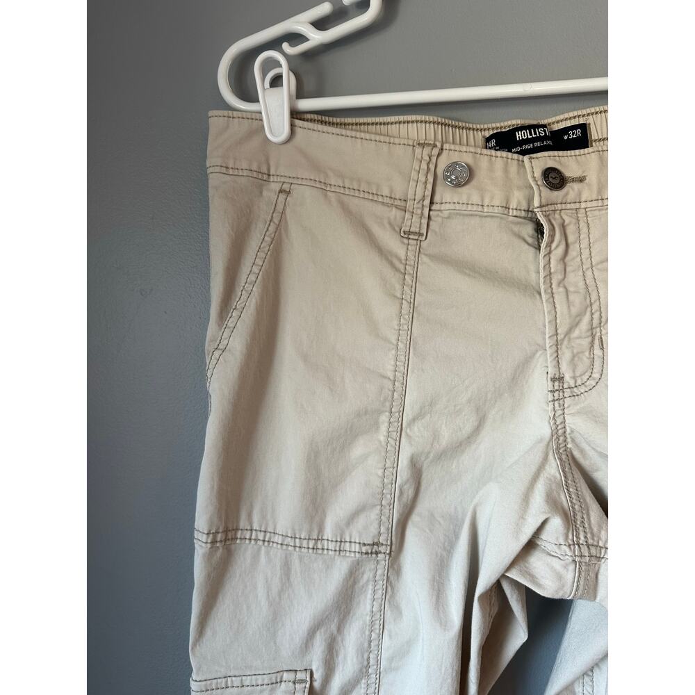 Hollister Mid Rise Relaxed Boot Cargo Pants Women Size 14 - Picture 4 of 11